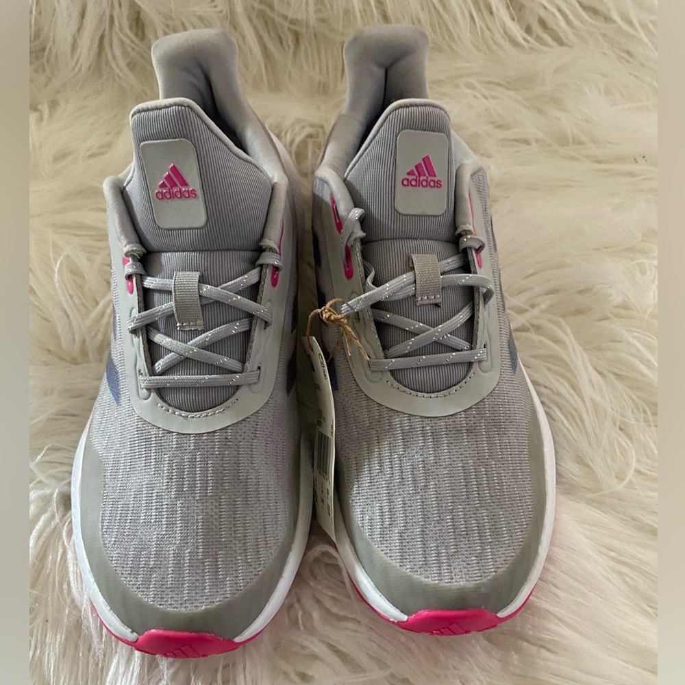Adidas Women's Athletic Shoes in Gray and Pink